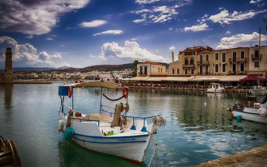 Sea View Cozy Studio Near Center Of Rethymno Town Kültér fotó