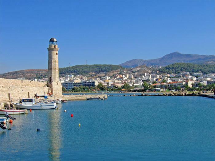 Sea View Cozy Studio Near Center Of Rethymno Town Kültér fotó