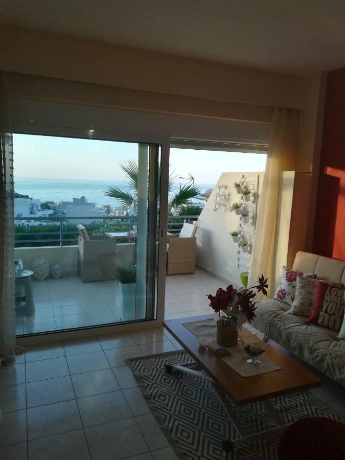 Sea View Cozy Studio Near Center Of Rethymno Town Kültér fotó
