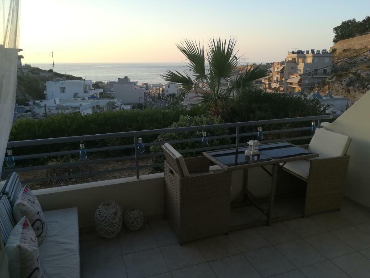 Sea View Cozy Studio Near Center Of Rethymno Town Kültér fotó